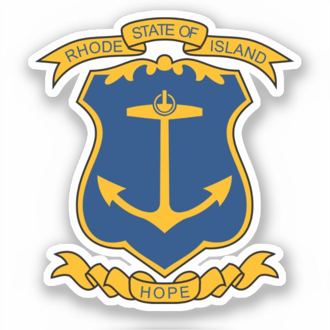 Coat of arms of Rhode Island Magnet (Front)