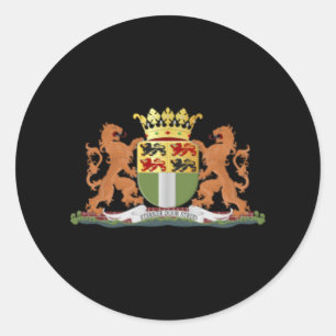 Coat of arms of Rotterdam Classic Round Sticker