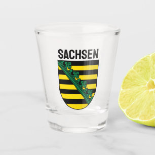 Coat of Arms of Sachsen (Saxony), GERMAN Shot Glass