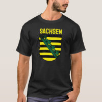 Coat of Arms of Sachsen (Saxony), GERMAN T-Shirt