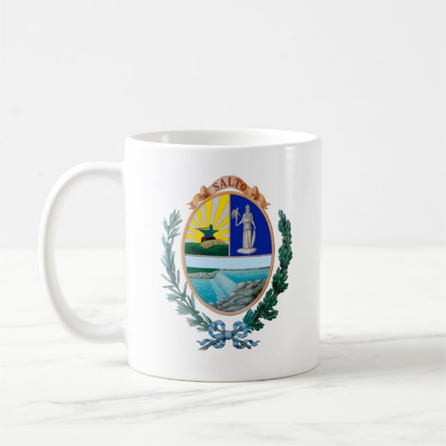 Coat of Arms of Salto, Uruguay Coffee Mug (Left)