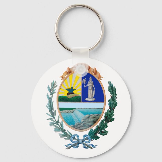 Coat of Arms of Salto, Uruguay Keychain (Front)