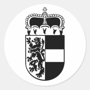 Coat of arms of Salzburg Classic Round Sticker