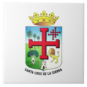 Coat of Arms of Santa Cruz de la Sierra (Bolivia) Ceramic Tile