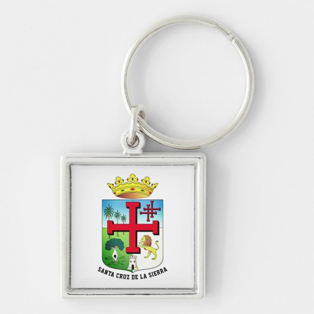 Coat of Arms of Santa Cruz de la Sierra (Bolivia) Key Ring (Front)