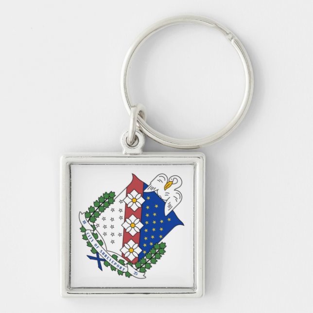 Coat of arms of Shreveport, Louisiana Key Ring (Front)