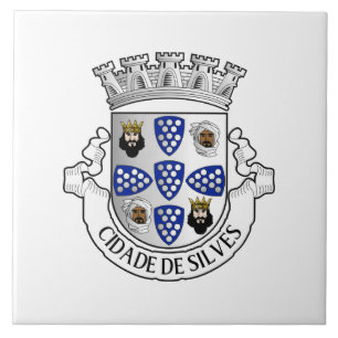 Coat of arms of Silves, Portugal Ceramic Tile