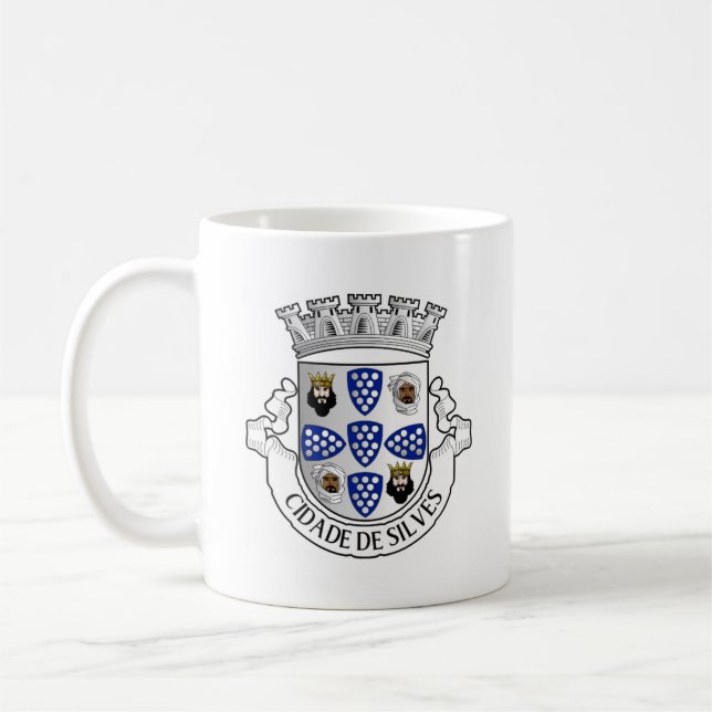 Coat of arms of Silves, Portugal Coffee Mug (Left)