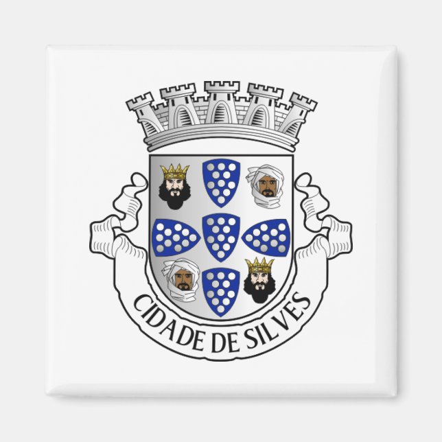 Coat of arms of Silves, Portugal Magnet (Front)