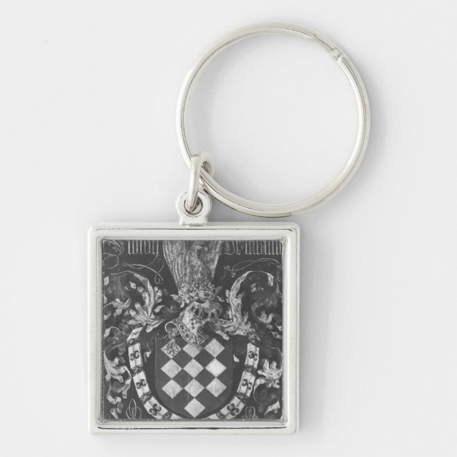 Coat of Arms of Simon de Lalaing Key Ring (Front)