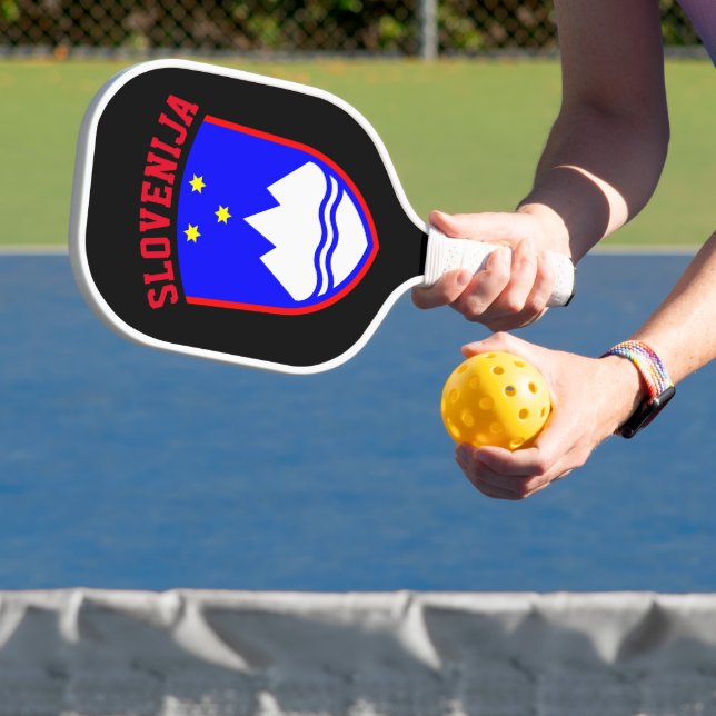 Coat of Arms of SLOVENIA Pickleball Paddle (Insitu)