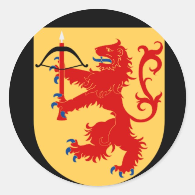 coat of arms of Småland Sticker (Front)