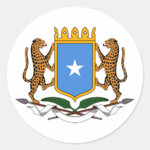 Coat of Arms of Somalia Classic Round Sticker