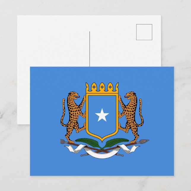 Coat of Arms of Somalia Postcard (Front/Back)