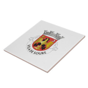 Coat of Arms of Soure, Portugal Ceramic Tile