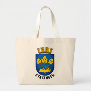 Coat of Arms of Stavanger, Norway Large Tote Bag
