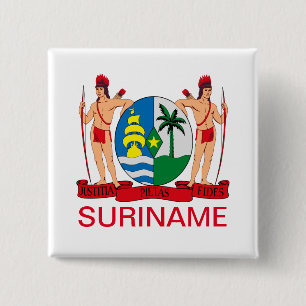 Coat of Arms of Suriname Button