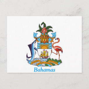 Coat of arms of the Bahamas Postcard