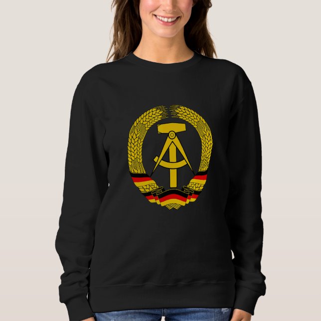 Coat Of Arms Of The German Democratic Republic Emb Sweatshirt (Front)