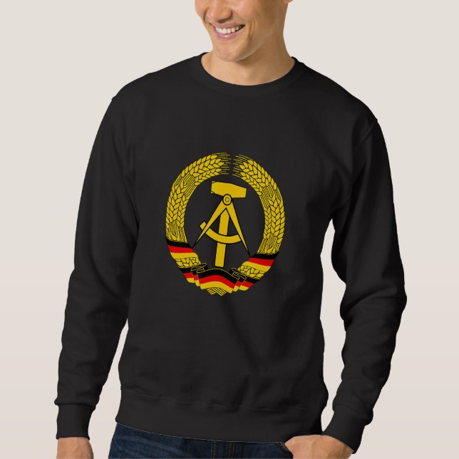 Coat Of Arms Of The German Democratic Republic Emb Sweatshirt (Front)