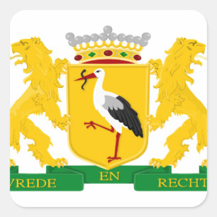 Coat of arms of The Hague Square Sticker