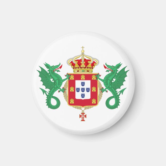 Coat of Arms of the Kingdom of Portugal 1640-1910) Magnet (Front)