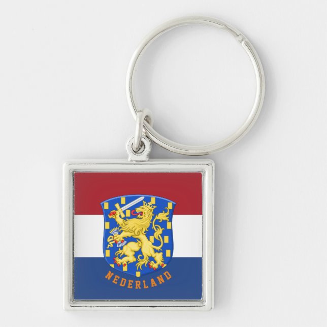 Coat of arms of the Netherlands Key Ring (Front)