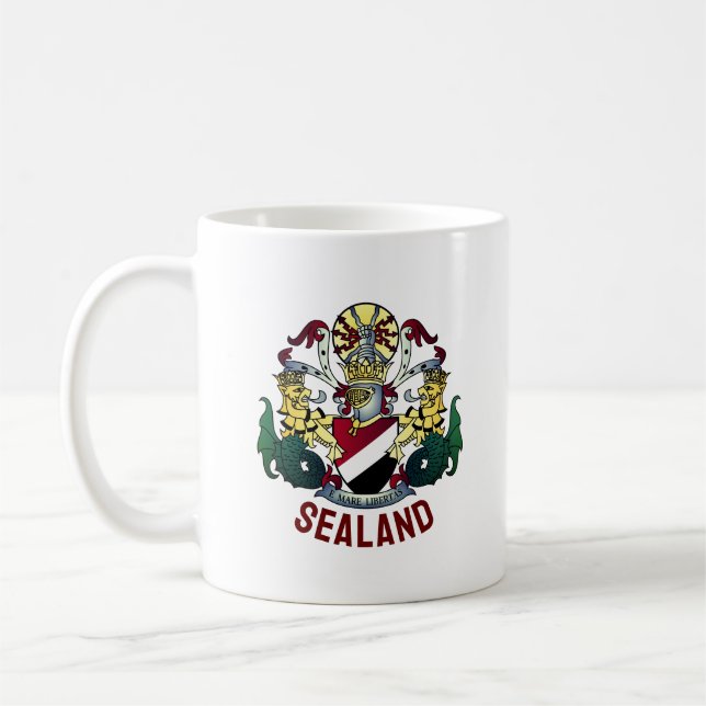 Coat of Arms of the Principality of Sealand Coffee Mug (Left)