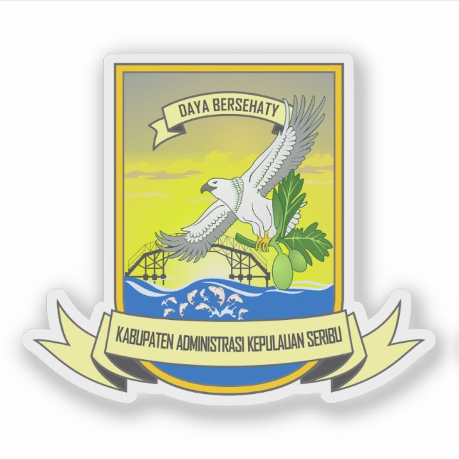 Coat of arms of the Thousand Islands, Indonesia (Front)