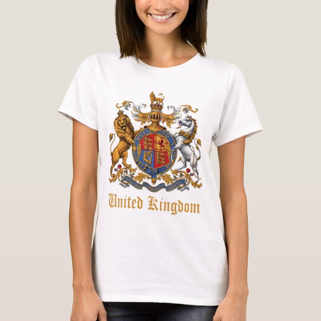 COAT OF ARMS OF THE UNITED KINGDOM T-Shirt (Front)