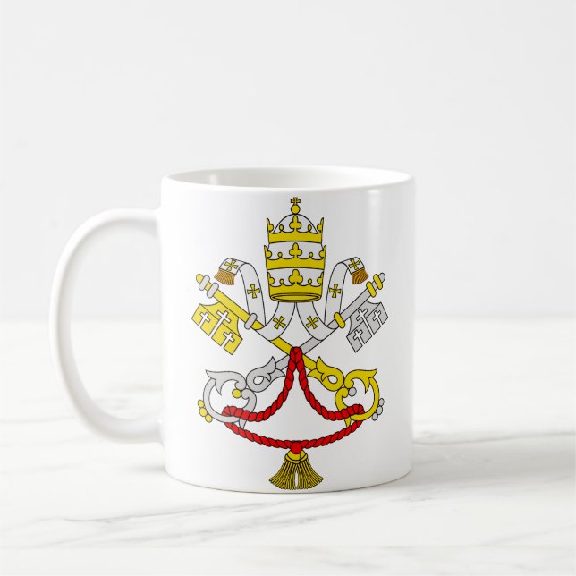 Coat of arms of the Vatican City Coffee Mug (Left)