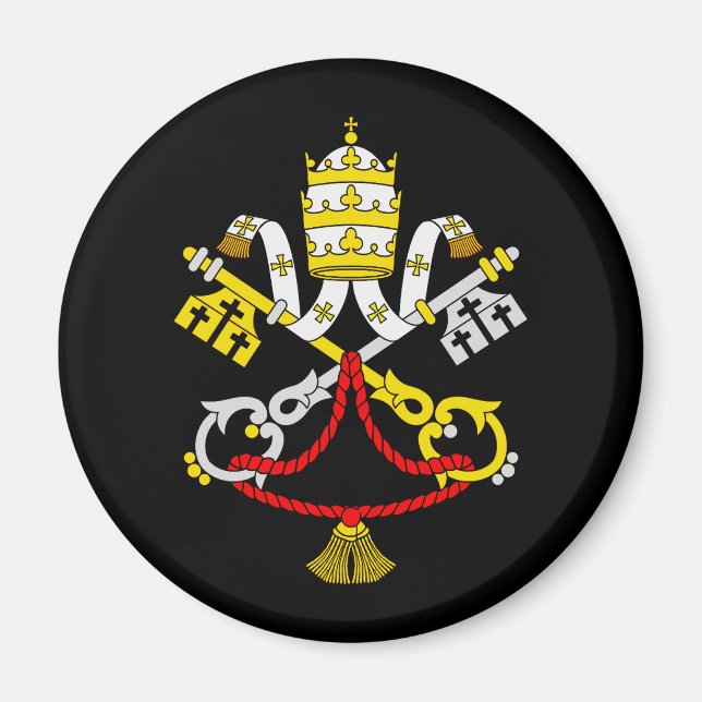 Coat of arms of the Vatican City Magnet (Front)