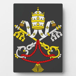 Coat of arms of the Vatican City Plaque