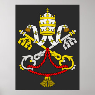 Coat of arms of the Vatican City Poster