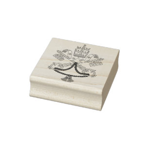 Coat of arms of the Vatican City Rubber Stamp