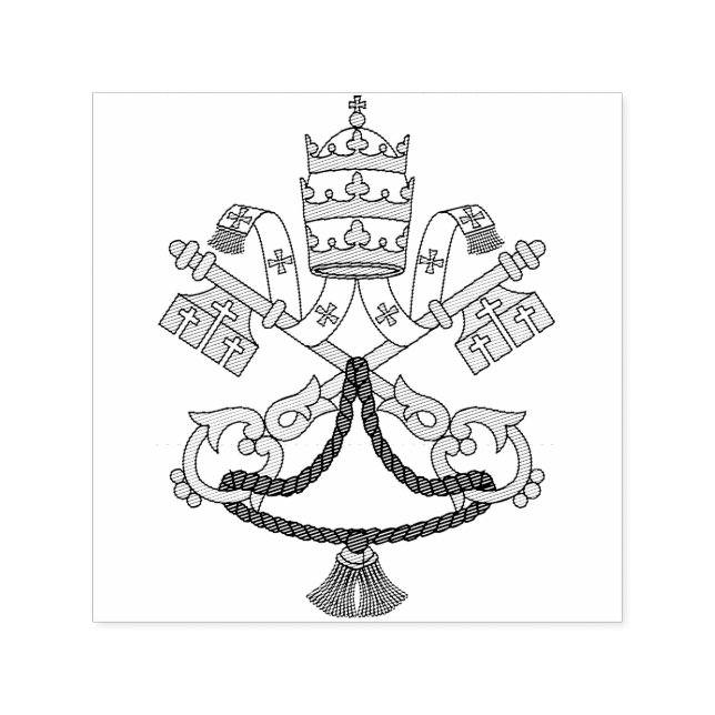 Coat of arms of the Vatican City Self-inking Stamp (Design)