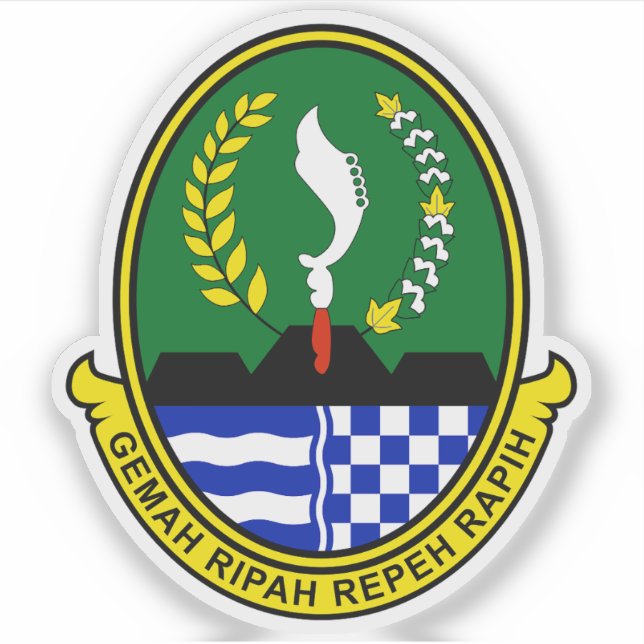 Coat of arms of the West Java province, Indonesia (Front)