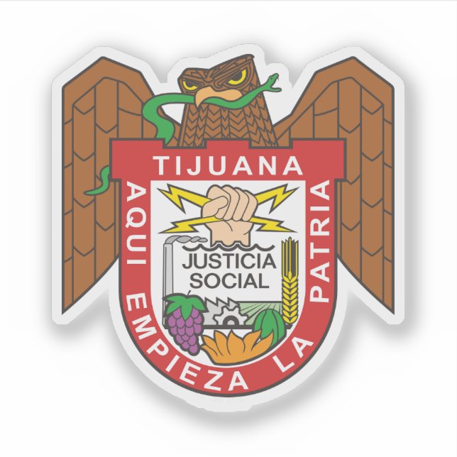 Coat of Arms of Tijuana, Mexico (Front)