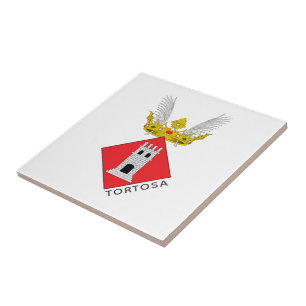 Coat of Arms of Tortosa, Catalonia Ceramic Tile