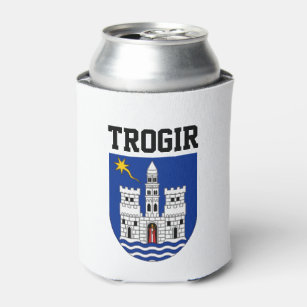 Coat of Arms of Trogir, Croatia Can Cooler