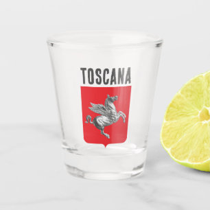 Coat of Arms of Tuscany, ITALY Shot Glass