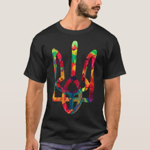 Coat Of Arms Of Ukraine In National Colours Ukrain T-Shirt