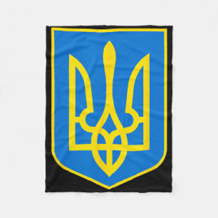 Coat Of Arms Of Ukraine - Slava Ukraini 2 Fleece Blanket