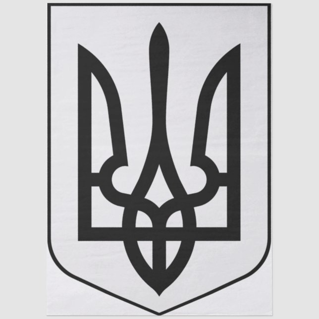 Coat of arms of Ukraine Tissue Paper (Front)