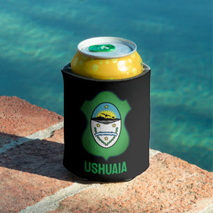 Coat of arms of Ushuaia - Argentina Can Cooler