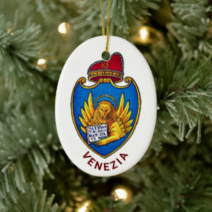 Coat of Arms of Venice, Italy Ceramic Ornament