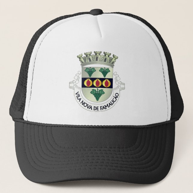 Coat of Arms of Vila Nova de Famalicão, PORTUGAL Trucker Hat (Front)
