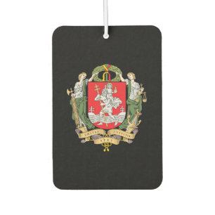 Coat of arms of Vilnius, Lithuania Mouse Pad Car Air Freshener