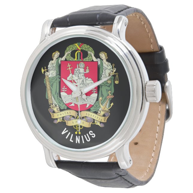 Coat of Arms of Vilnius - LITHUANIA Watch (Angled)
