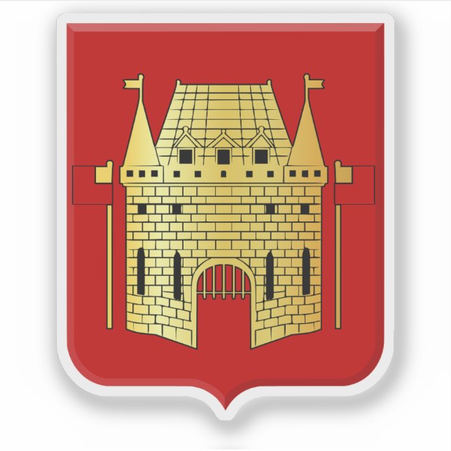 Coat of arms of Vilvoorde, Belgium (Front)
